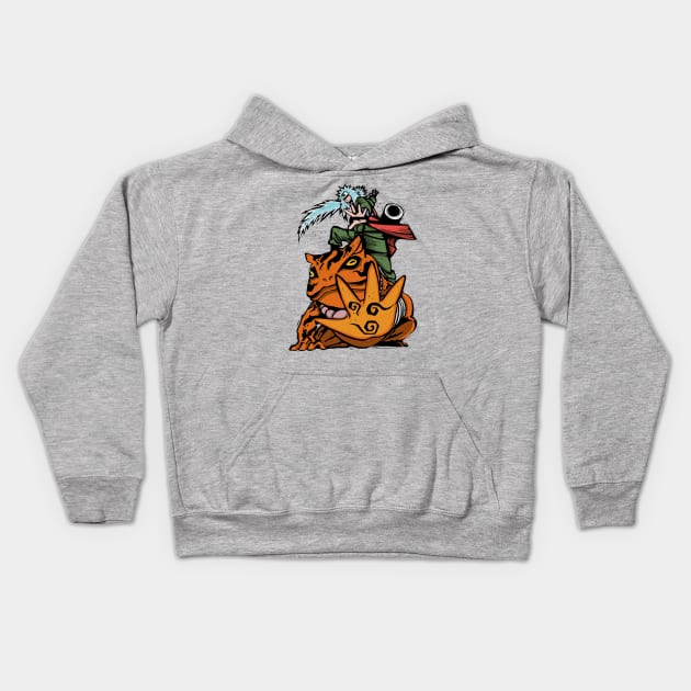 Toad sage Kids Hoodie by Little Bad Wren 